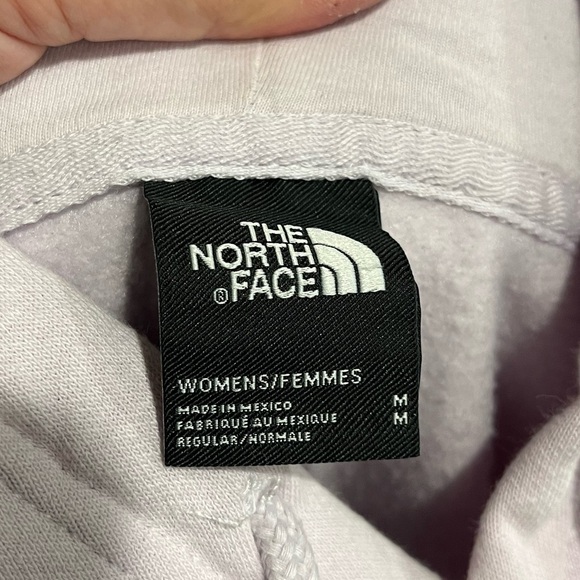 THE NORTH FACE light purple long sleeve hoodie sweatshirt - Picture 6 of 7